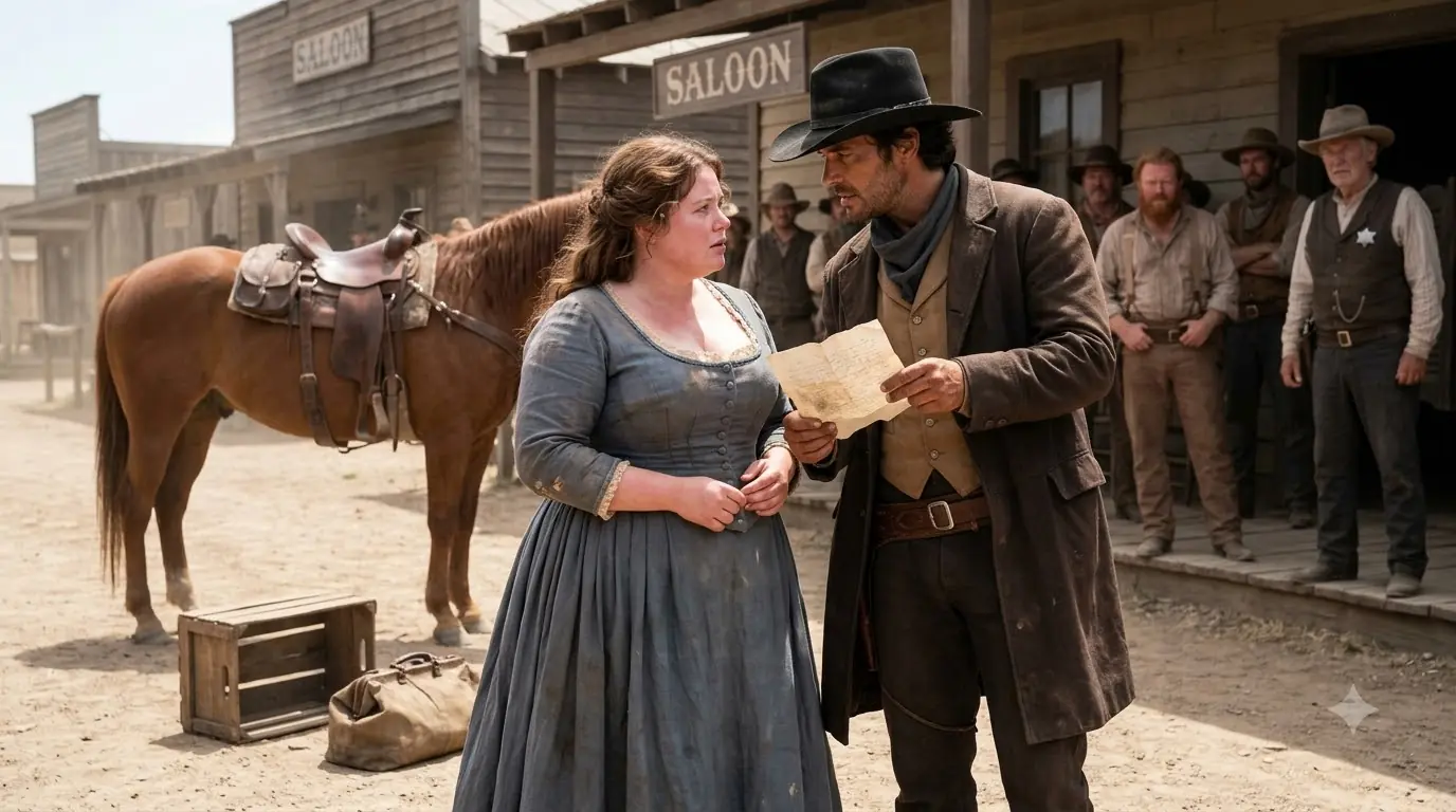 The Whole Town Laughed the 640-Pound Mail-Order Bride — Then the Rancher Rode Straight Through the Crowd