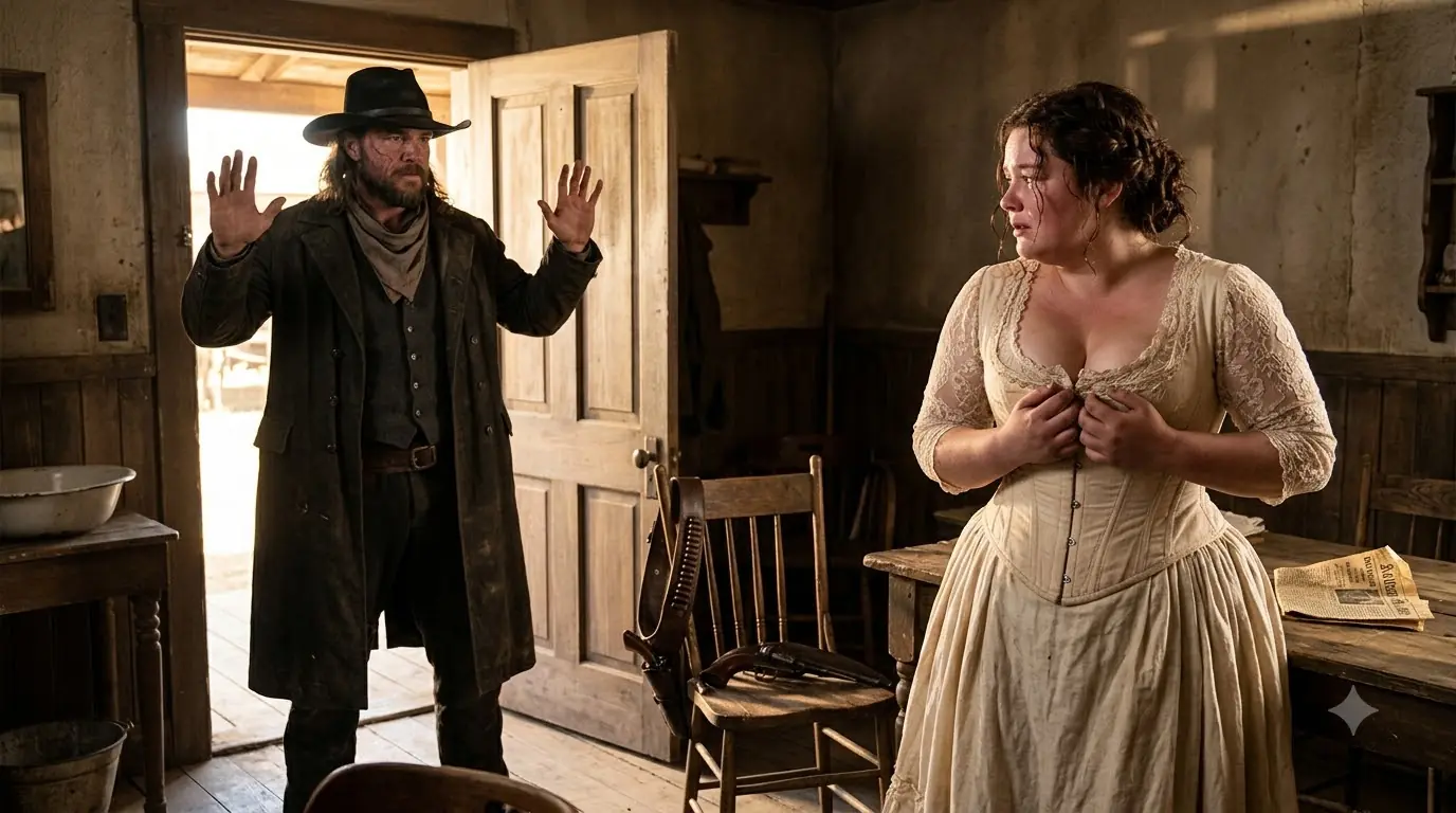 The Town Called Her a Fool for Marrying the Scarred Rancher — Then He Opened a Locket Before the Wedding