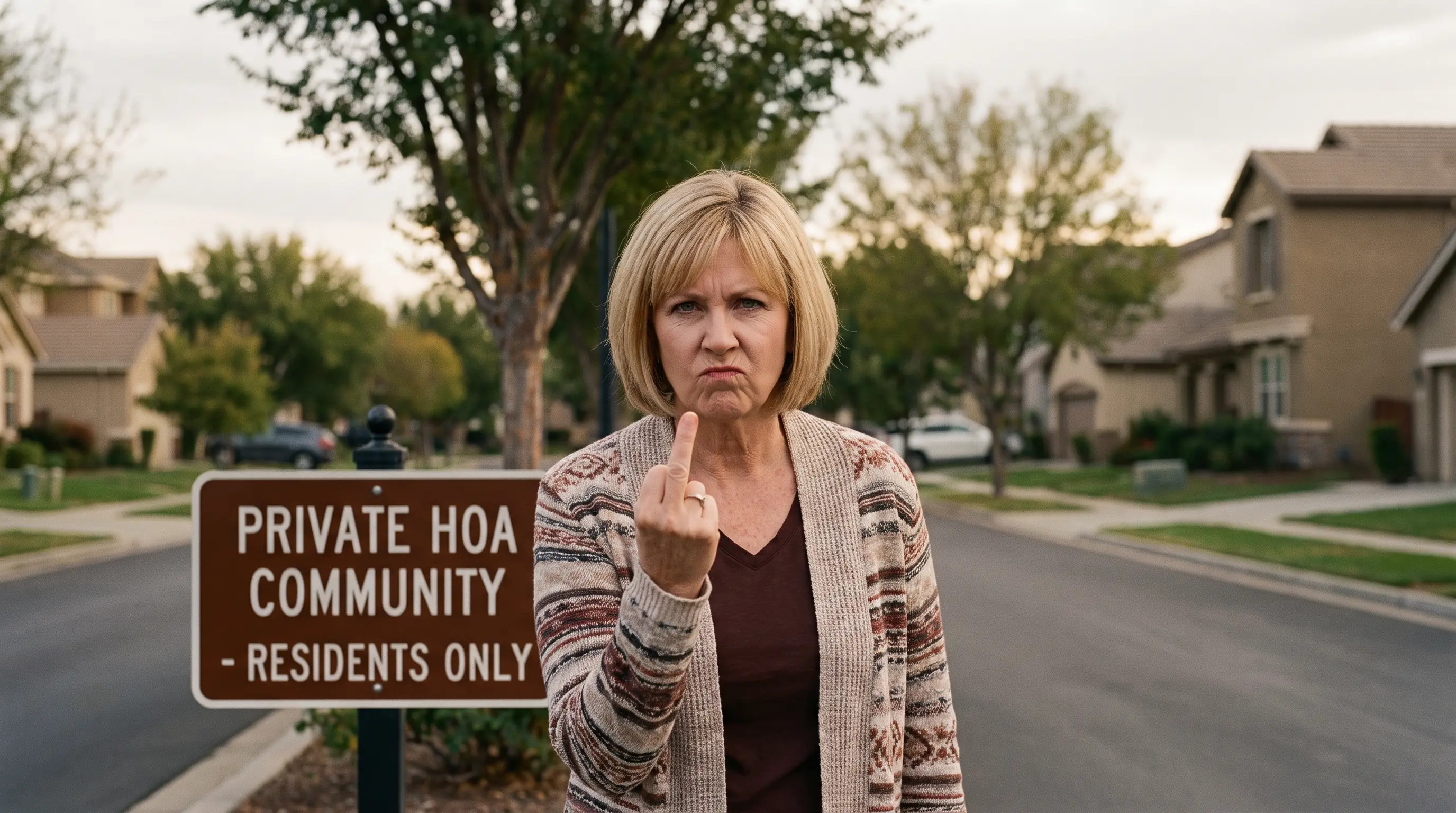 HOA Karen Gave Me The Middle Finger — She Paled When She Found Out I Was The New Chief Of Police