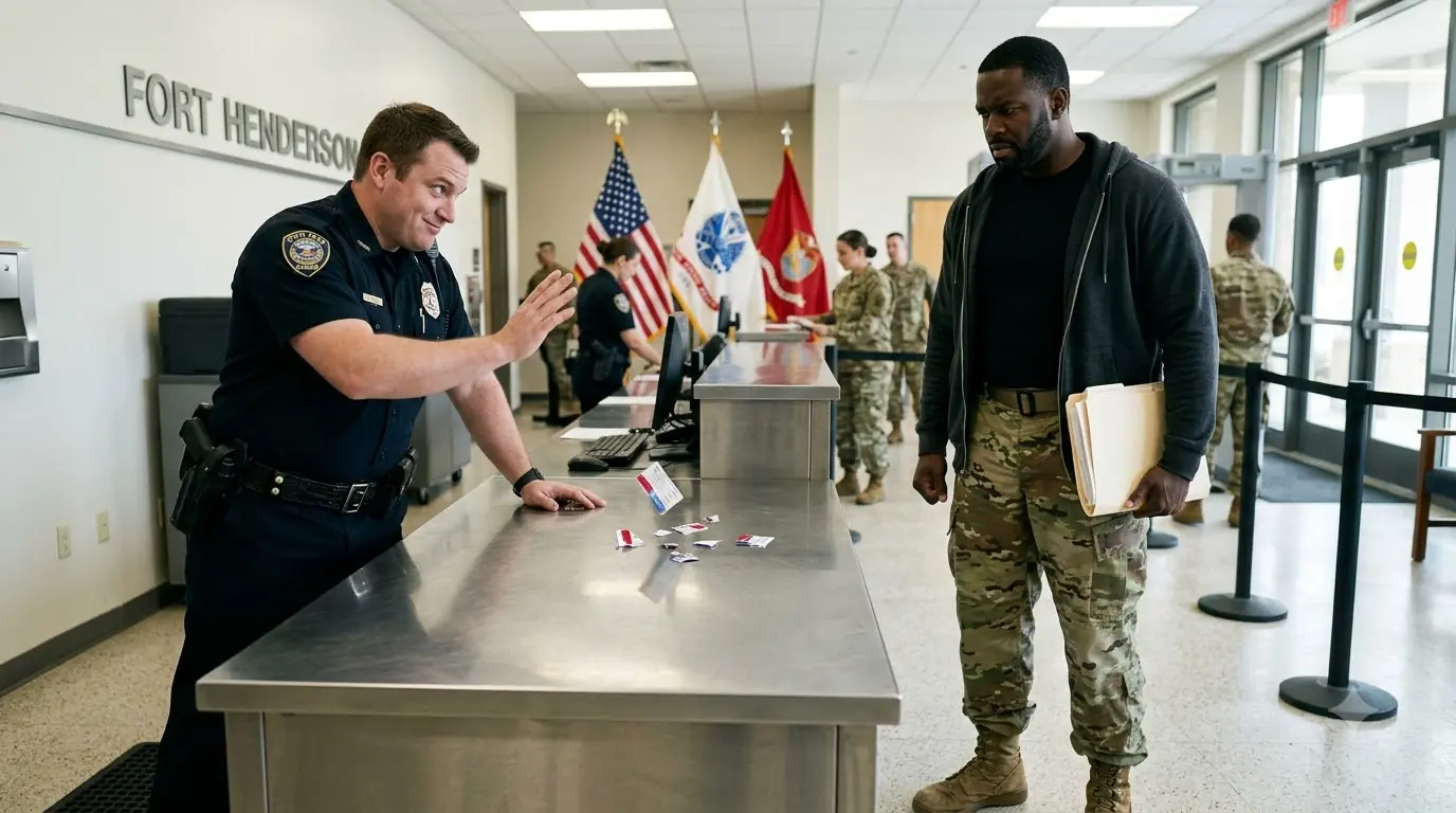A Police Officer Tore Up a Man's ID — Then the Security Hall Went Silent