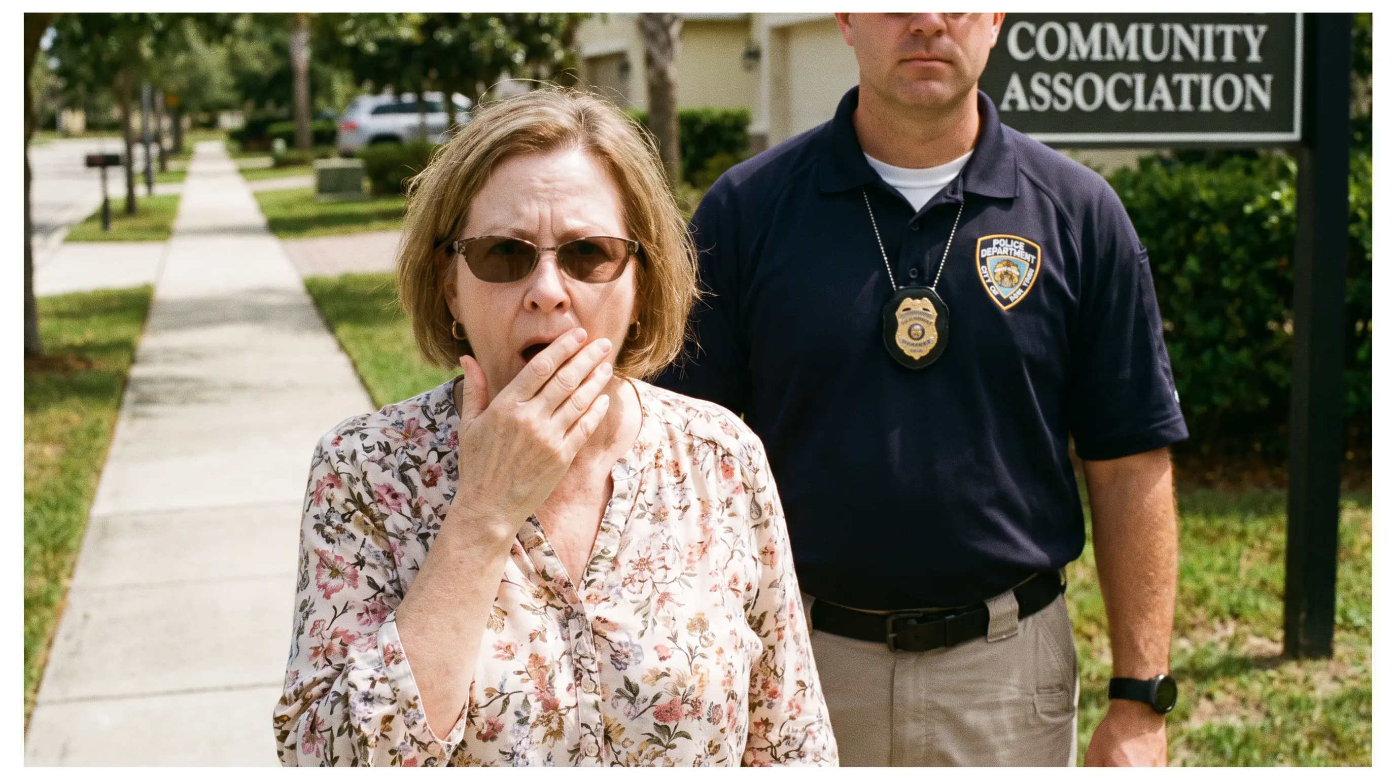 An HOA Karen Accused Me Of Filming Her Bath To Destroy My Cameras — She Panicked When Cops Spotted Her Shady Transactions Instead