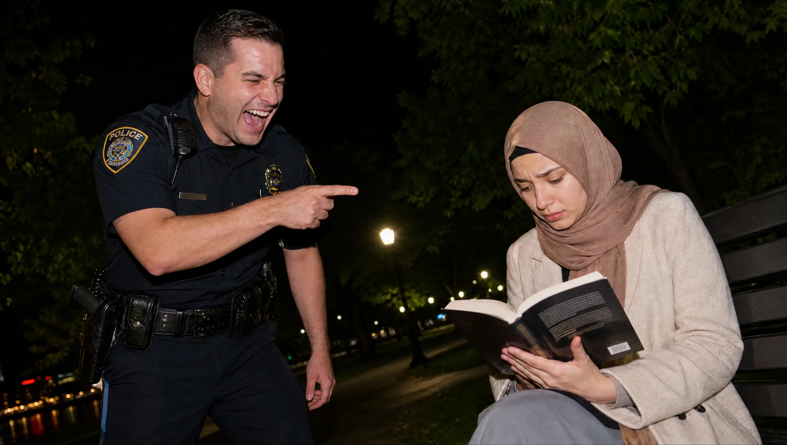 The Cop Mocked the "Little Scholar" Reading in the Park — Until She Snapped Her Book Shut and Handed Him One Piece of Paper