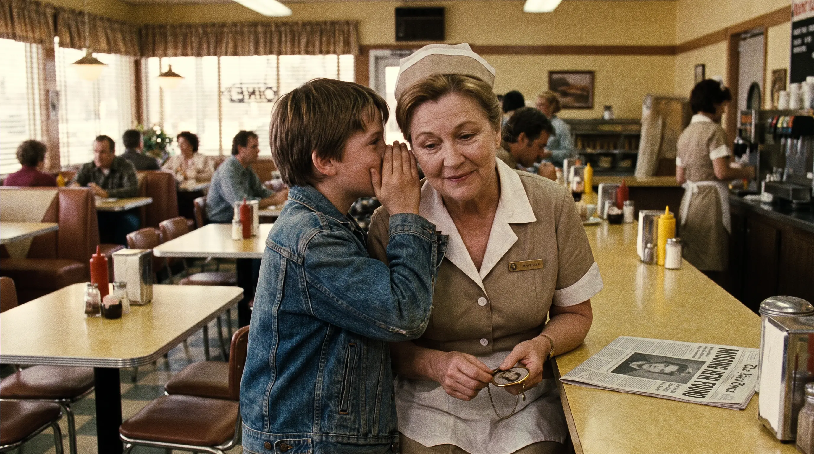 "I Don't Have Any Money," the Boy Whispered — Until the Kind Waitress Discovered Who He Really Was