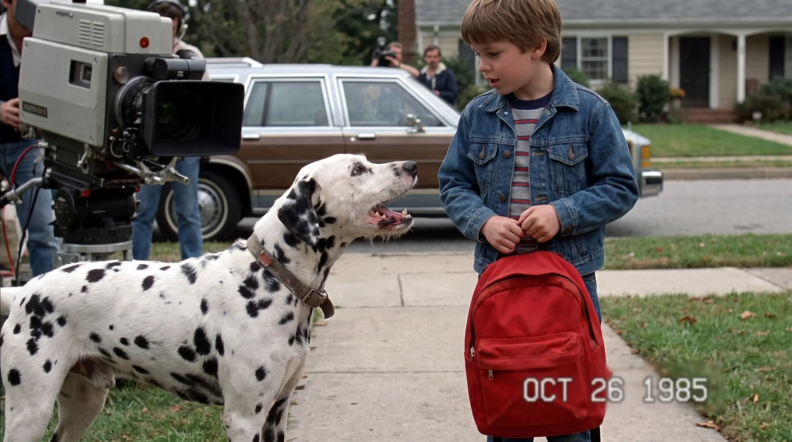 The Dalmatian Wouldn't Stop Barking at the Boy's Red Backpack — Until He Whispered, "Wait, I Hear Something"