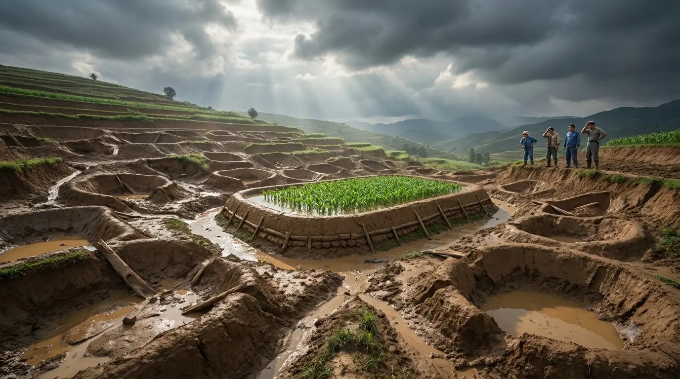 FOUR FARMERS LAUGHED AT HER 120 MUD BASINS — THEN THE STORM TESTED THE ONE HOLDING EVERYTHING TOGETHER