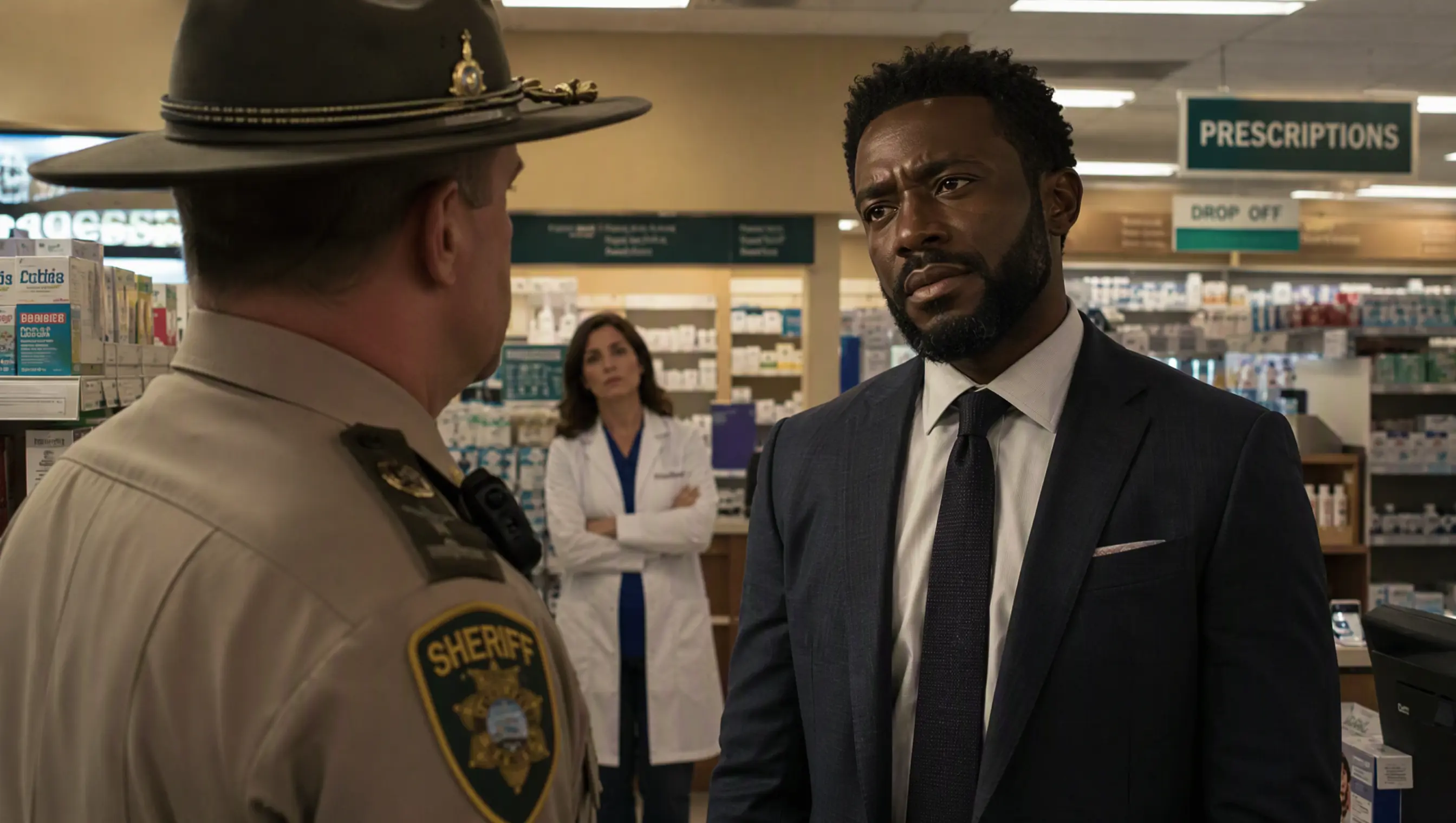 The Sheriff Treated Him Like a Thief at the Pharmacy — Until One Question Left Him Standing in Silence