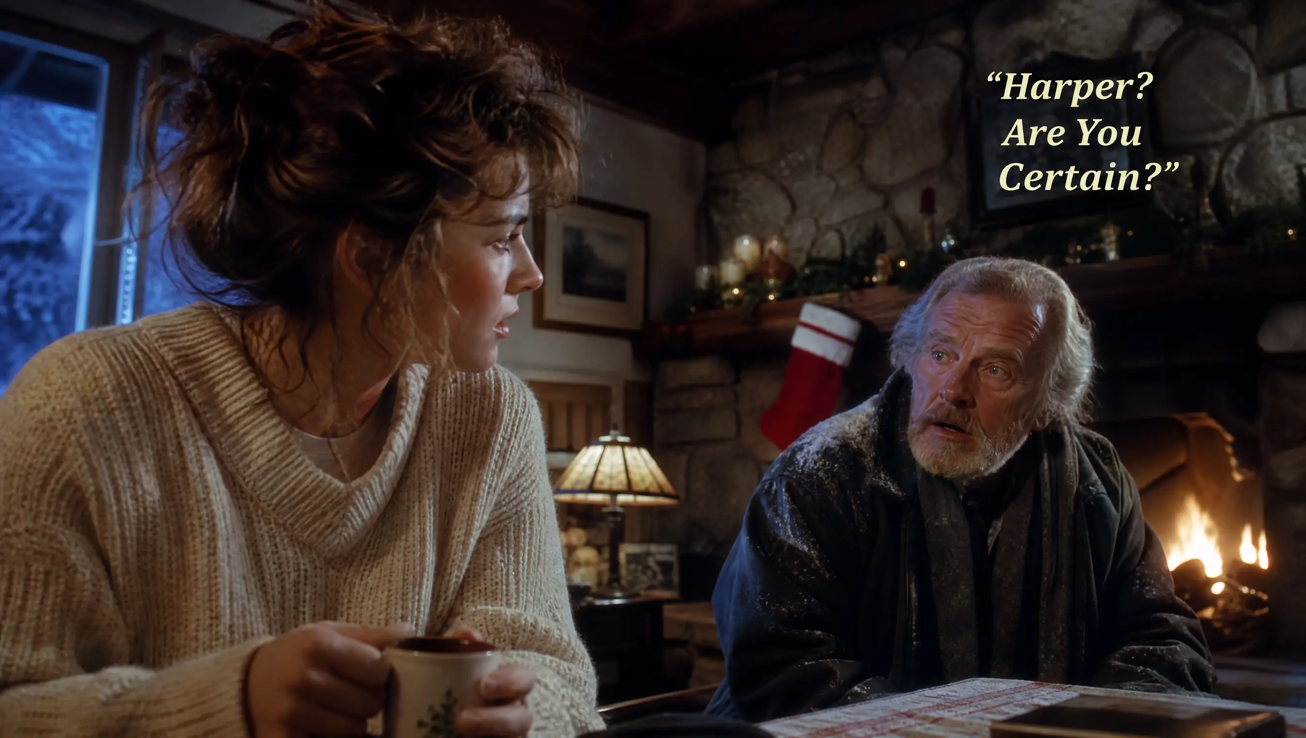 She Took In a Freezing Old Stranger on Christmas Eve — Until He Heard Her Name and Asked, "Harper? Are You Certain?"