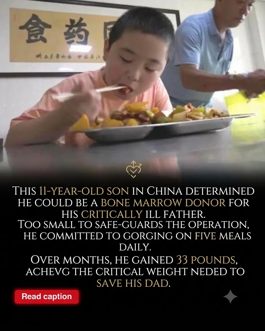“Save Dad First, Lose Weight Later”: The 11-Year-Old Boy Who Gained 40 Pounds to Help Save His Father’s Life