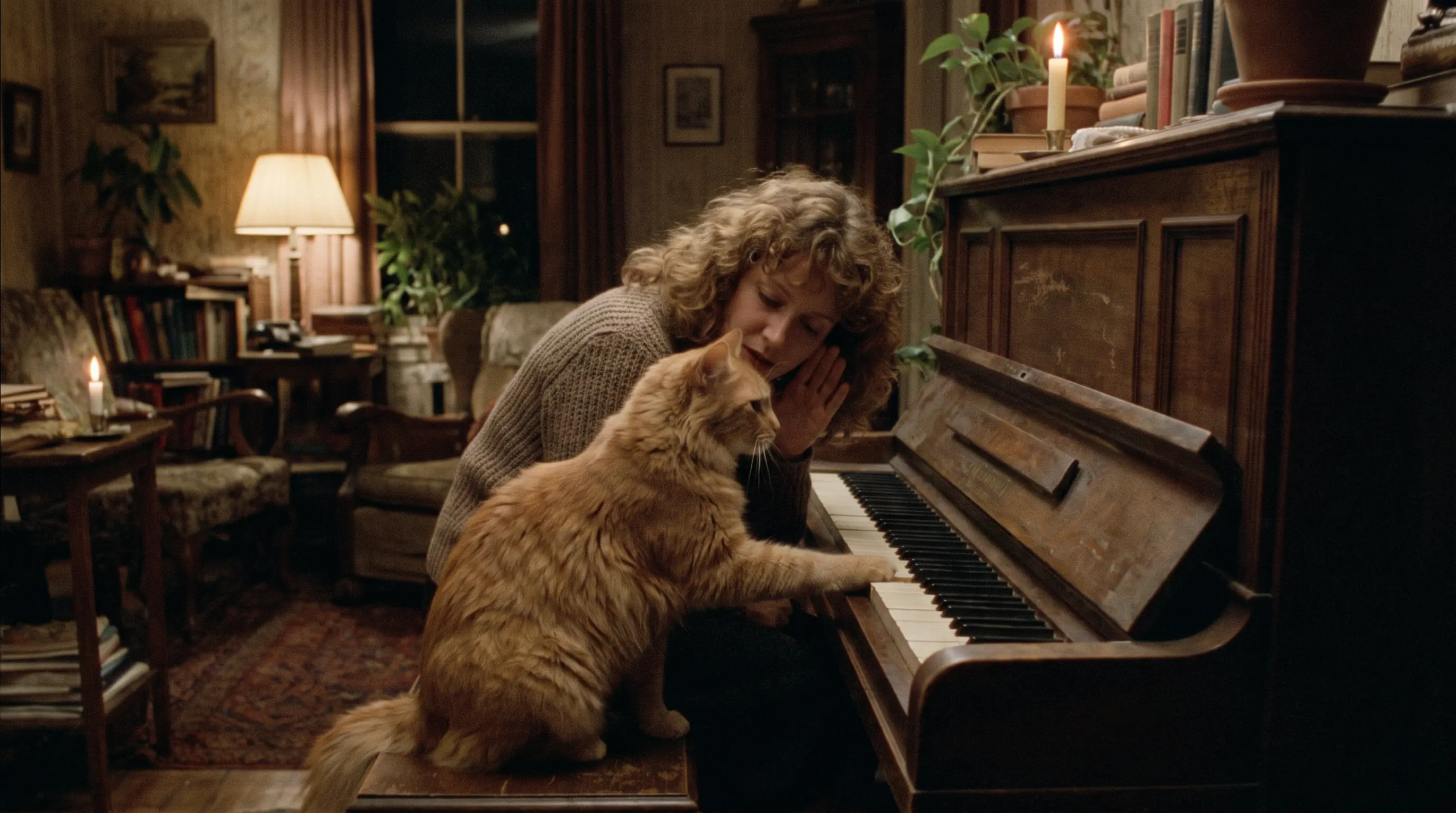 Oliver the Cat Kept Playing the Same Piano Note Every Night — Until Mom Whispered