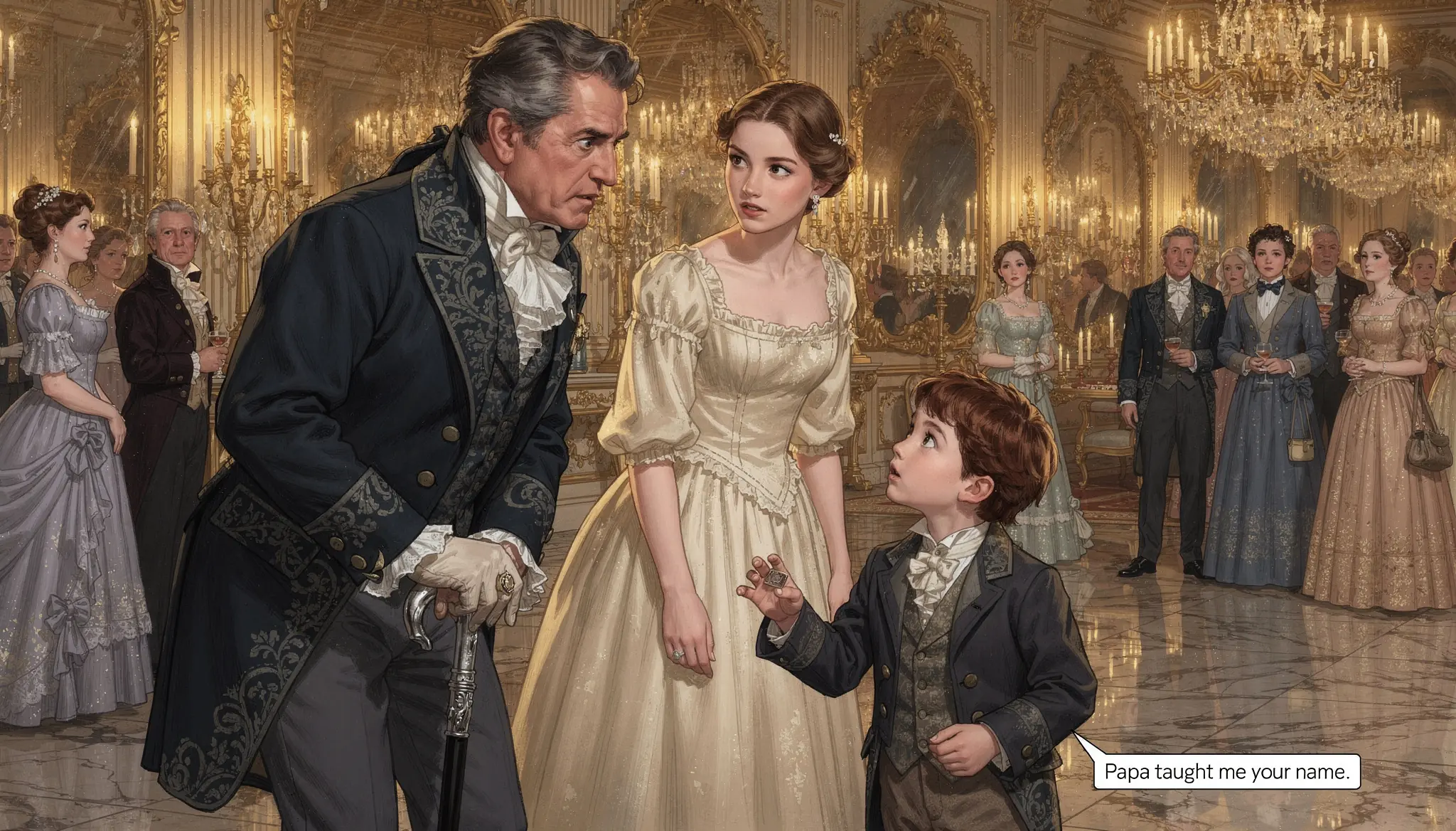 The Duke Demanded to Know Who She Was — Until the Boy Wearing His Family Ring Said, "Papa Taught Me Your Name"
