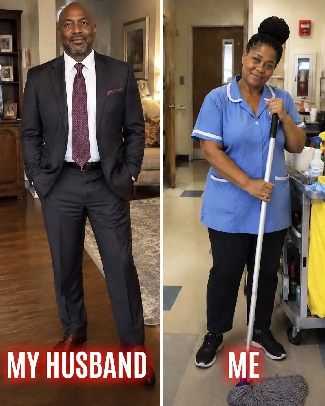 My husband mocked my part-time cleaning job in front of his friends — then his boss knocked on our door.