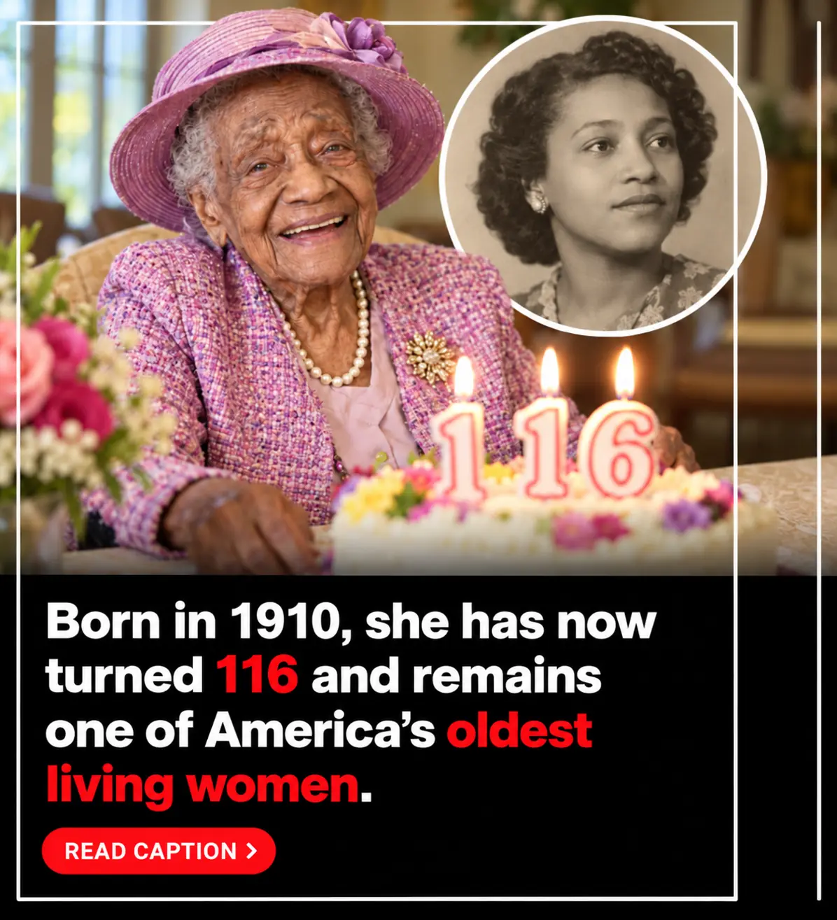Born Before the Titanic Sank, America’s Oldest Known Living Person Naomi Whitehead Turns 116 After Witnessing More Than a Century of History ❤️