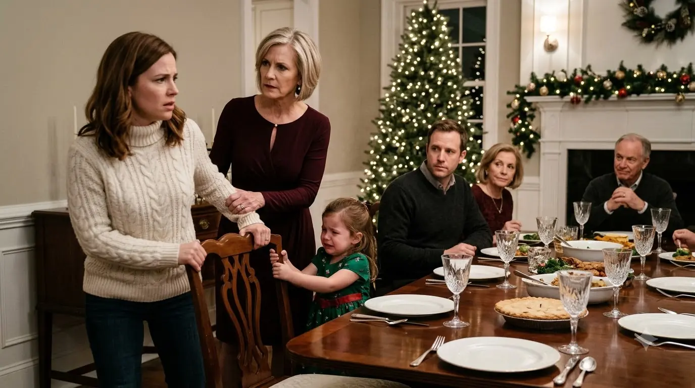 His Mother Slapped His Wife at Christmas Dinner — Then One Phone Call Made the Whole Family Go Silent