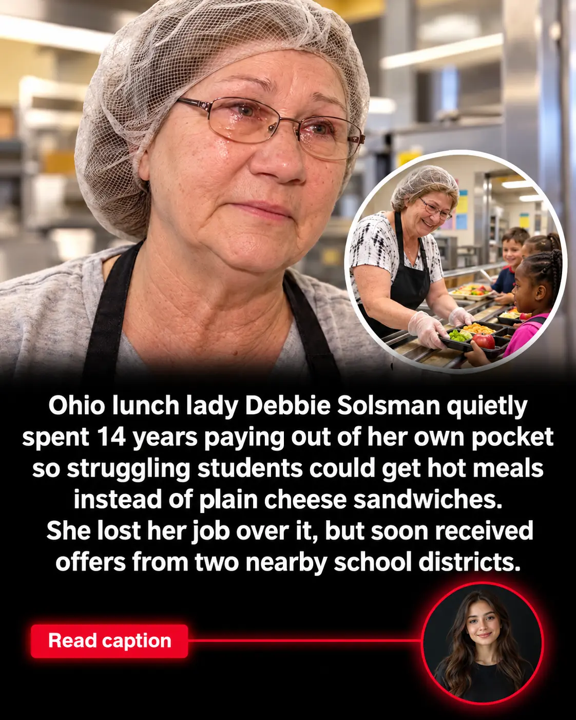 Ohio School Cafeteria Worker Fired After 14 Years for Feeding Hungry Children Who Couldn't Afford Lunch—But She Says She'd Do It All Again ❤️