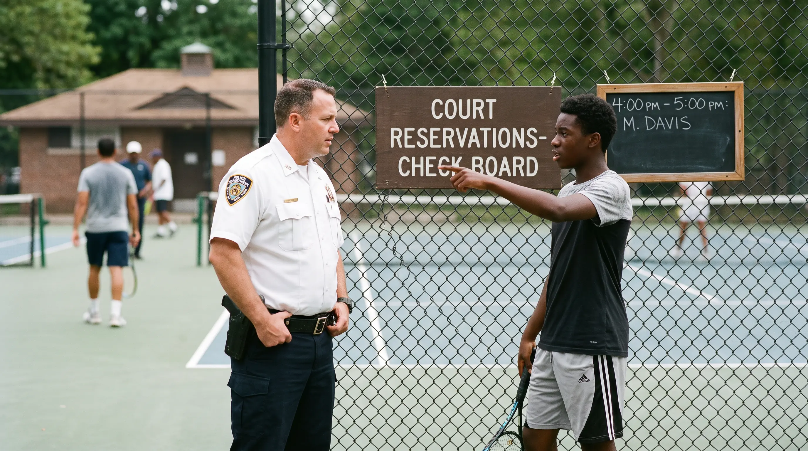 Cop Treated a Black Teen Like a Trespasser on the Court He Reserved — Until the Tennis Player Pointed to the Board