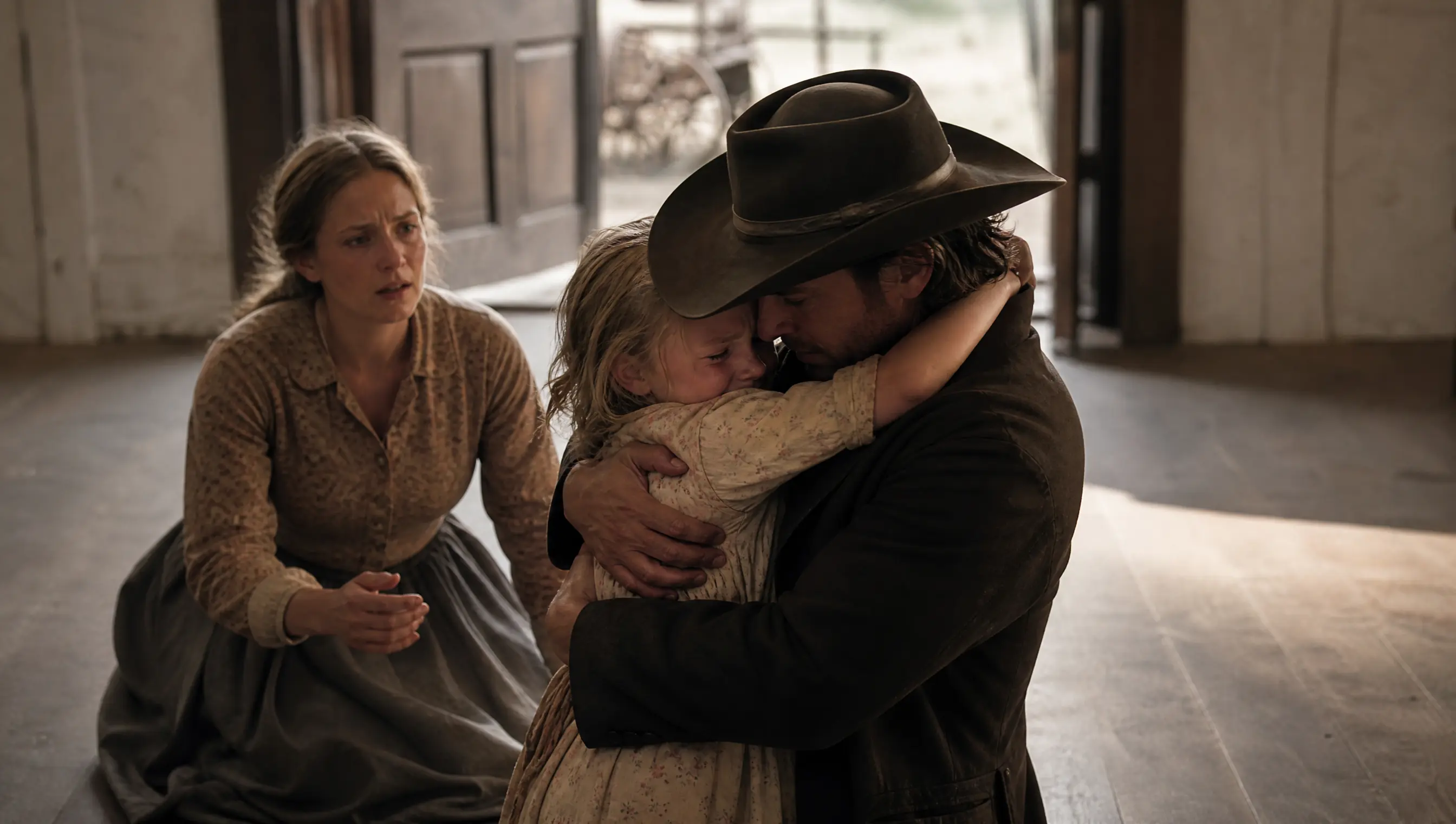 Little Lila Ran Into a Stranger's Arms Crying "Papa, You're Home!", Until Her Mother Whispered, "He's Not Who You Think, Dear"