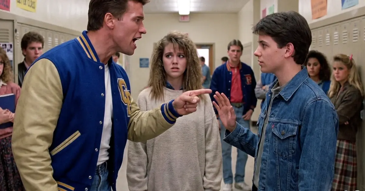 The Star Quarterback Pinned Him to the Bleachers Over His Girlfriend, Until the New Kid Calmly Said, "You're Making a Mistake"