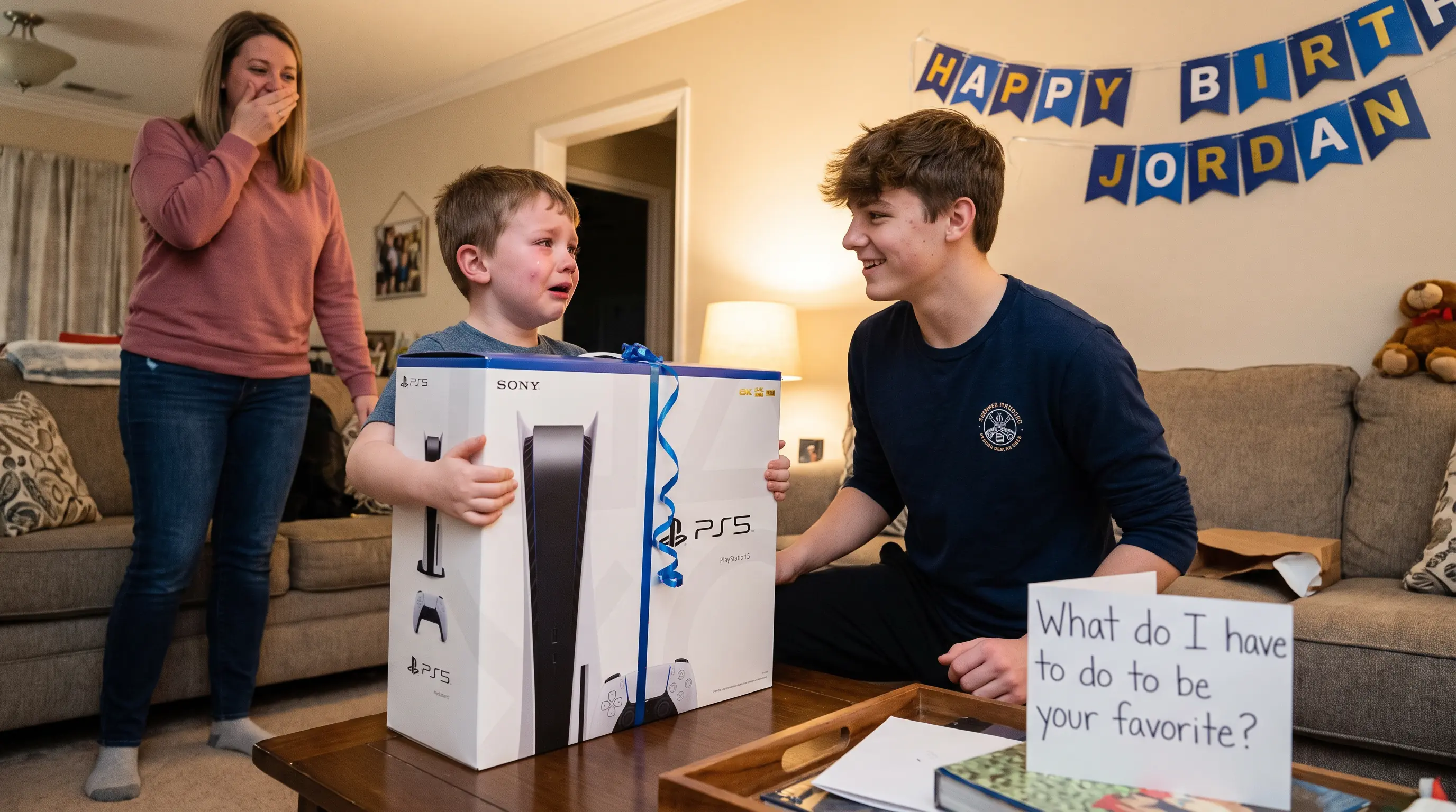 Mom Said They Couldn't Afford the PS5 He Asked For, Until His Brother Jordan Got It for His Birthday and He Asked, "What Do I Have to Do to Be Your Favorite?"