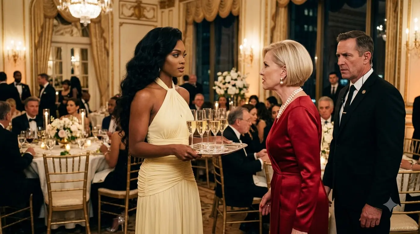 A Wealthy Woman Threw Money at a Waitress in Front of Everyone — Then One Phone Call Stopped Her Million-Dollar Fashion Show