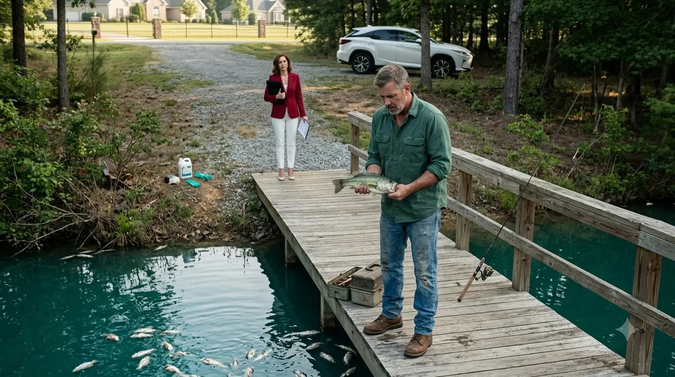 HOA Poisoned My Lake to Prevent Me From Fishing — Didn’t Know Their Water Supply Depends on It