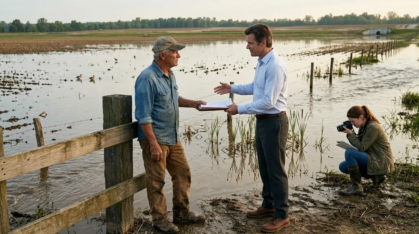 The Bank Flooded the Old Farmer's Land to Drive Him Out — Instead, It Made Him Richer