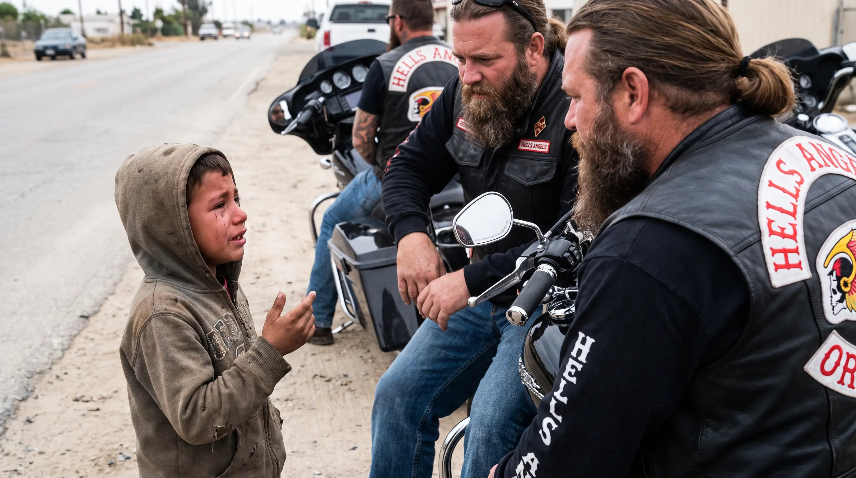 Everyone Feared the Tattooed Biker in the Alley — Until a Crying Boy Begged Him to Save His Mother