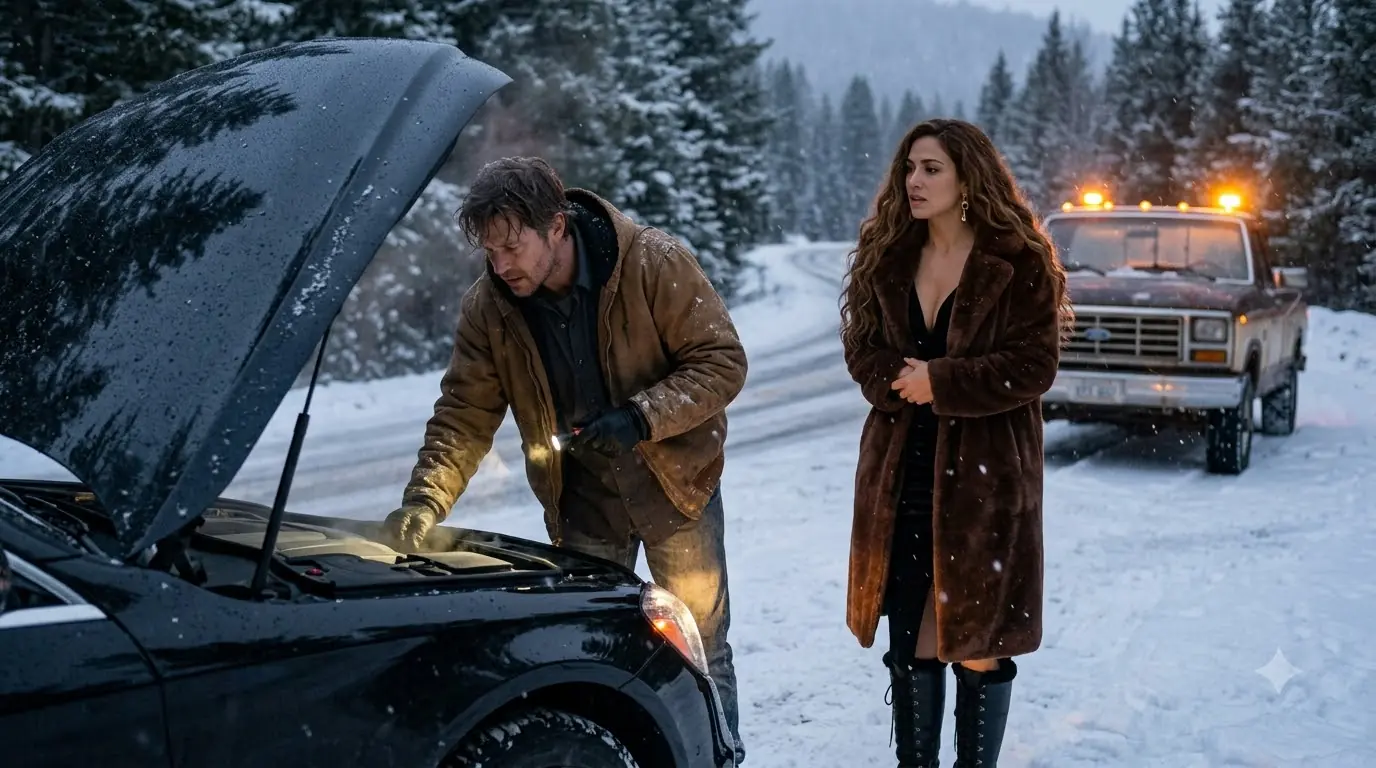 Single Dad Fixed a Stranger’s Car in the Snow — Then She Mentioned the Blind Date He’d Been Dreading All Day