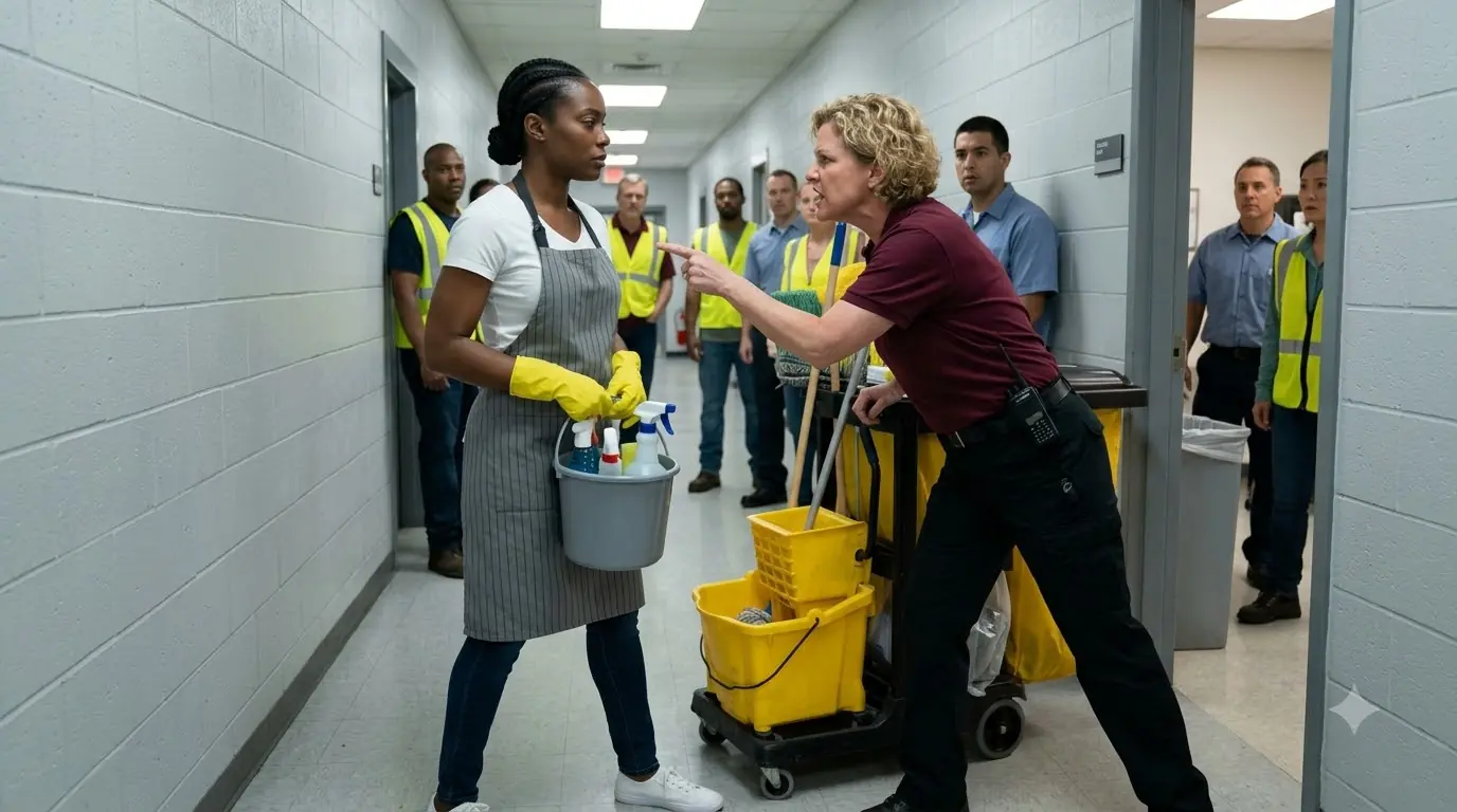 They Forced the Temp to Scrub Toilets as Punishment — Then a Finance Executive Walked Into the Break Room