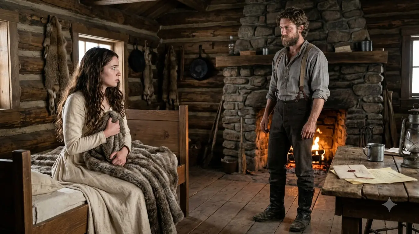 The Town Traded an Orphaned Girl for Six Wagons of Elk Meat — Then Her Silent Mountain Husband Broke the Bargain on Their First Night