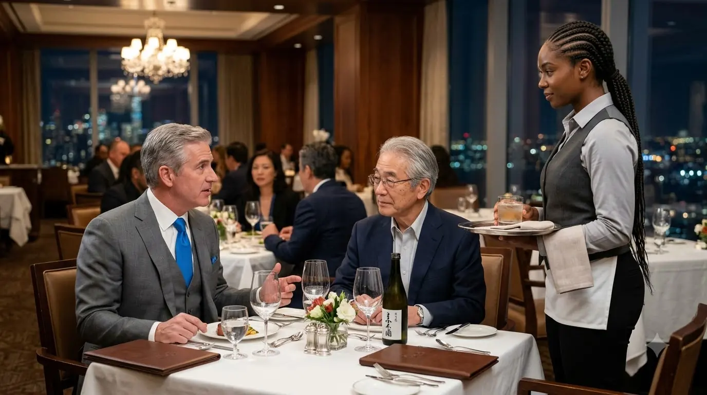 A Millionaire Bet $250,000 That a Waitress Couldn’t Speak Japanese — Then the Japanese Chairman Stood Up