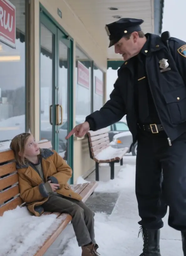 A Policeman Ordered a Freezing Little Girl Off the Bench — Then a Waitress Brought Her Soup and Uncovered Why She Was Waiting Alone