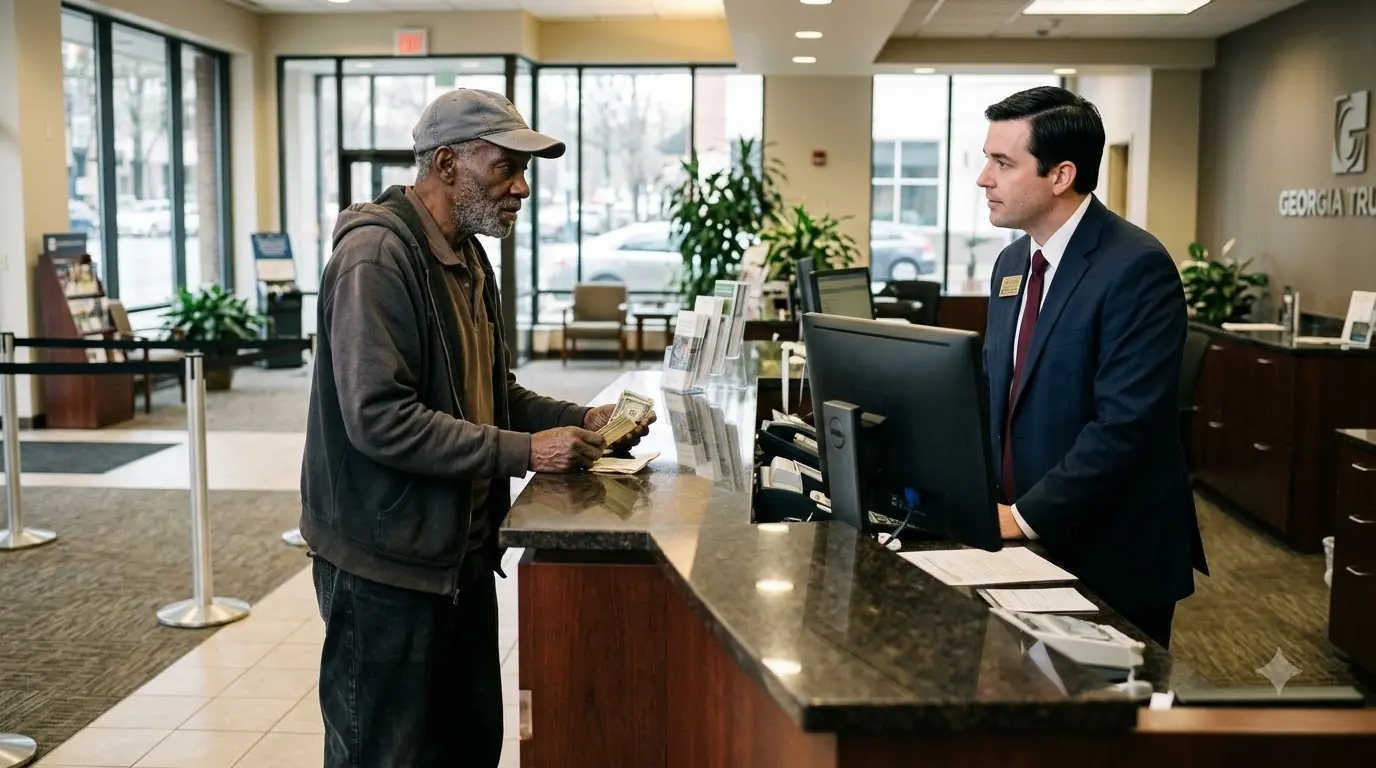 A Bank Manager Kicked an Old Man’s Cash Under the Counter — Then Two Auditors Walked In and Called Him “Mr. CEO”