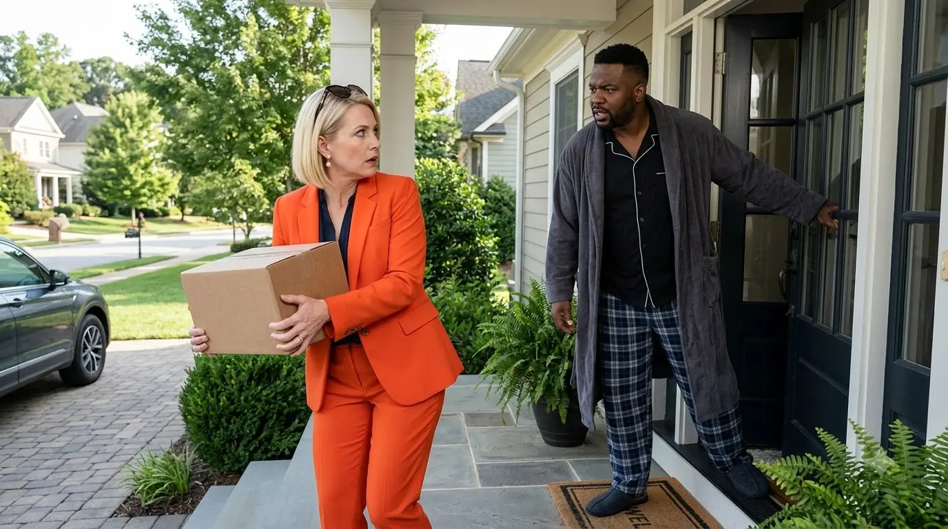 HOA President Kept Stealing a Homeowner’s Packages — Then the Box She Kicked Turned Her Orange Suit Blue