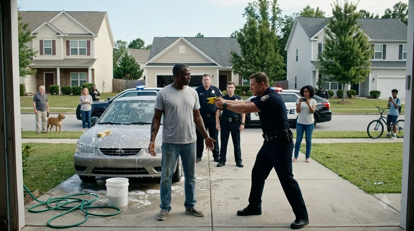 4 Cops Surround A Man to “Teach Him A Lesson” — Have No Idea Who He Is