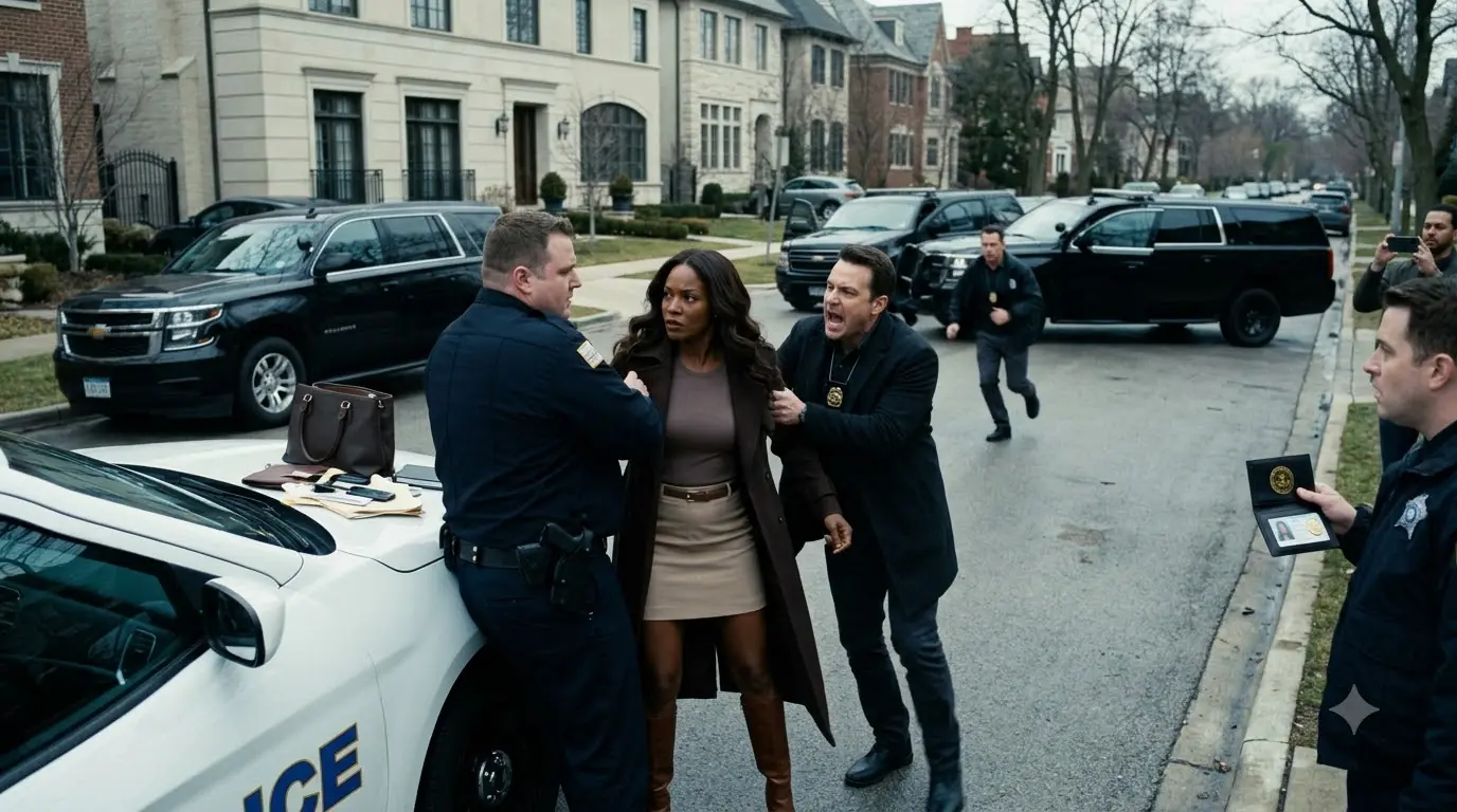Two Cops Shoved a Woman Against Their Cruiser — Then Two Federal SUVs Pulled Up and Called Her “Special Counsel”