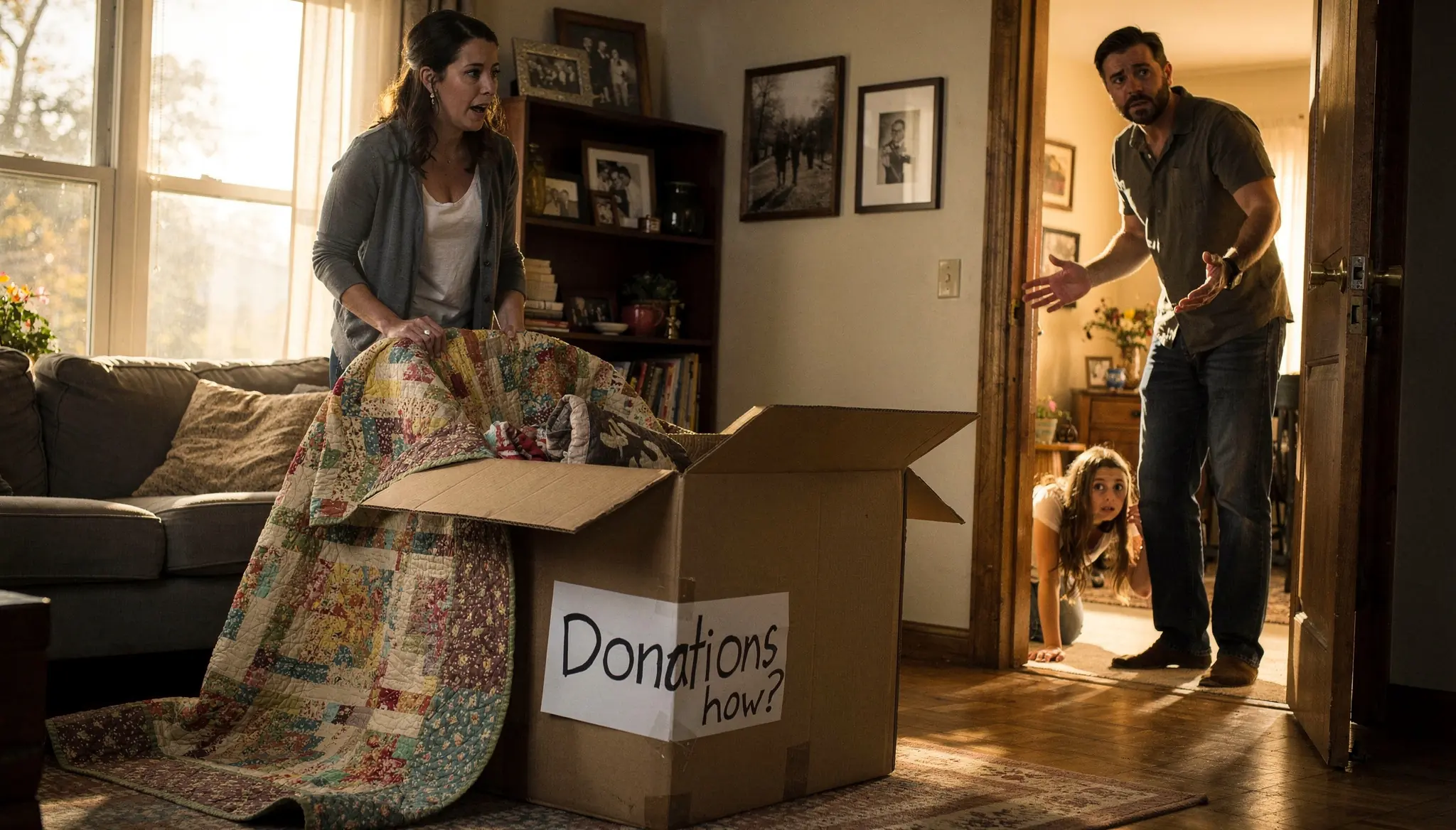Her Stepmother Threw Grandma's Quilt Into the Donation Box — Until Dad Walked In and Asked, "Different How?"