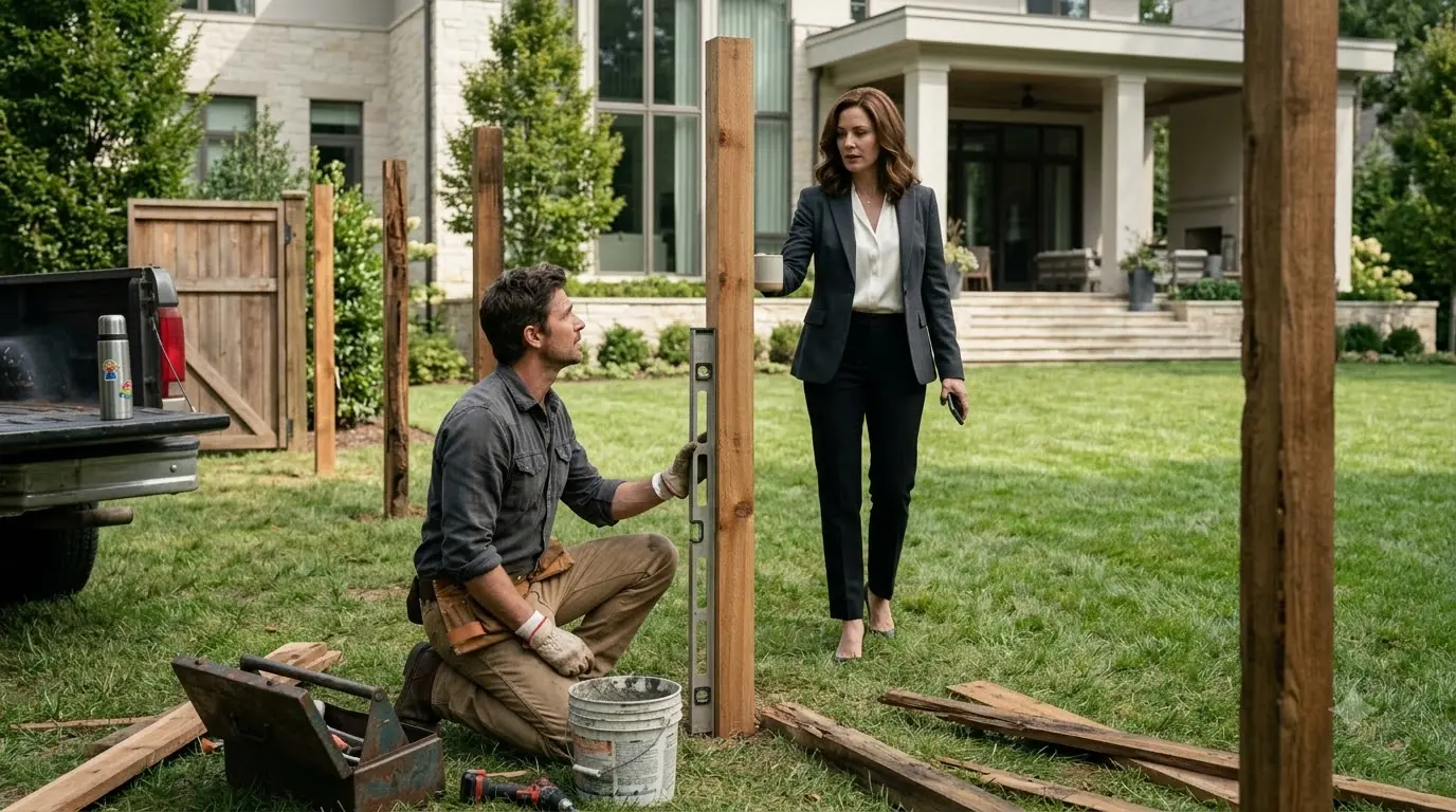 A Single Father Fixes A CEO’s Broken Fence — What She Gives Him In Return Leaves Him Speechless