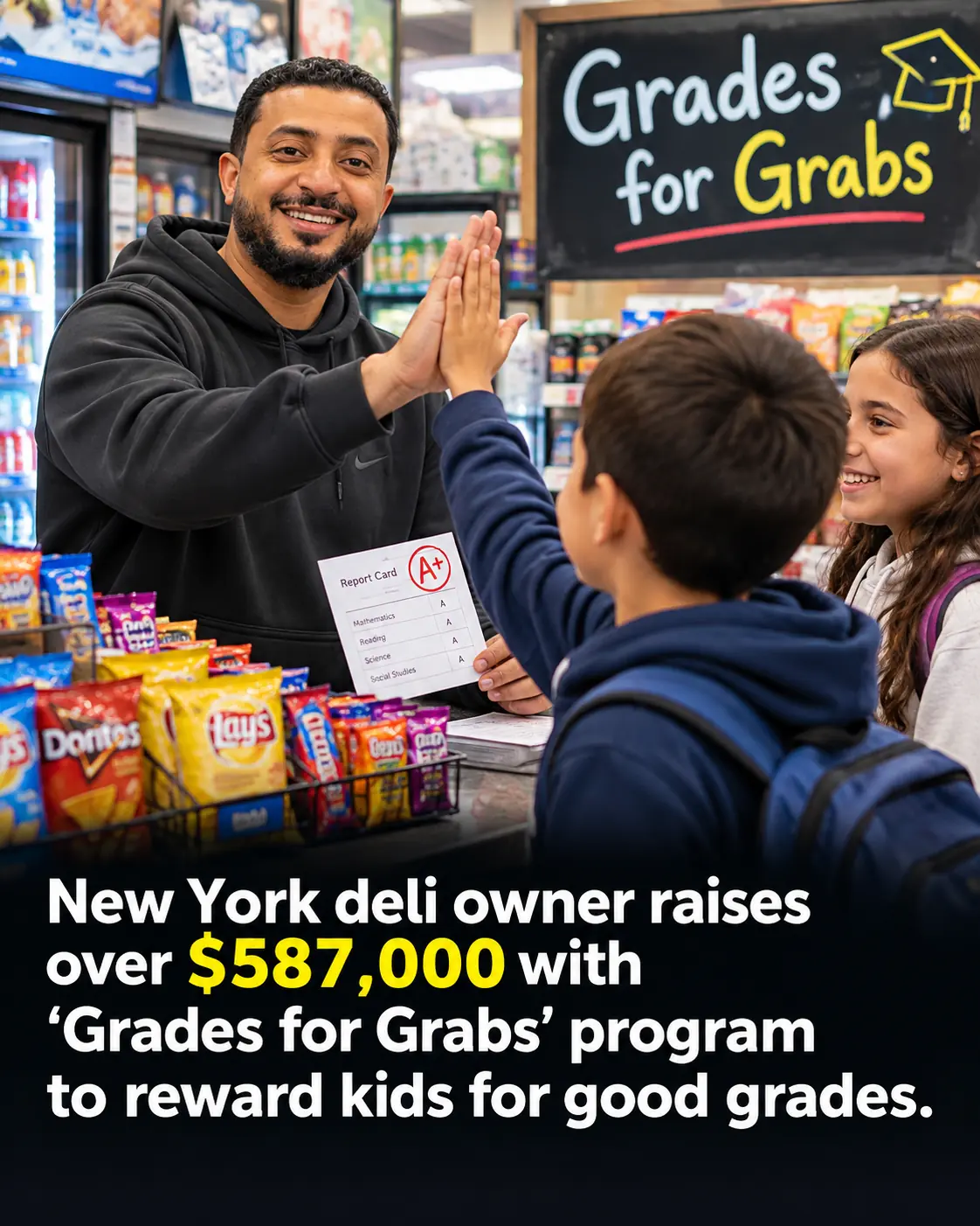 A New York Deli Owner Started Rewarding Kids for Good Grades—Now His Idea Has Raised Over $618,000