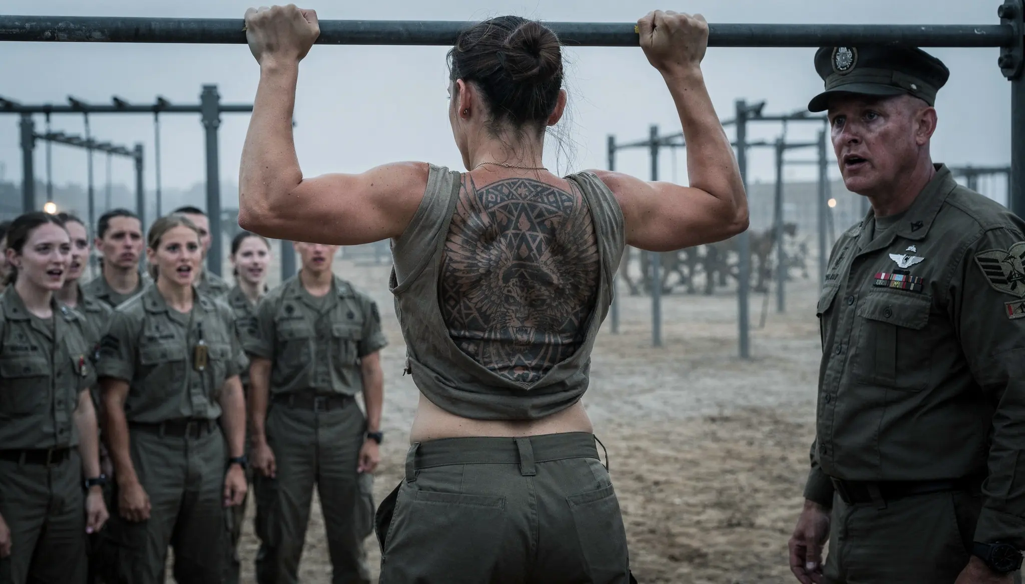 They Mocked Her at Bootcamp — Then the Commander Went Pale at Her Back Tattoo