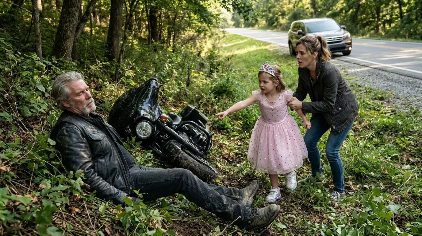 A 6-Year-Old Girl Made Her Mom Stop for a Dying Biker—Then She Gave 20 Riders a Message