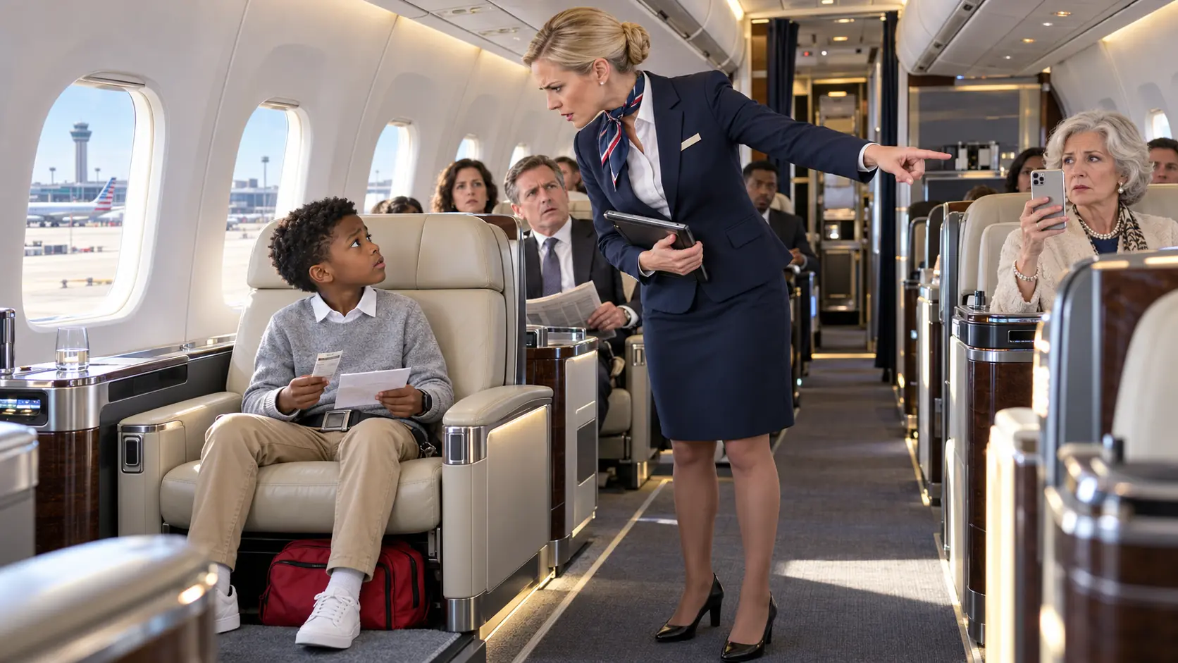 Flight Attendant Slaps A Billionaire’s Son — He Makes One Call, The System Shuts Down