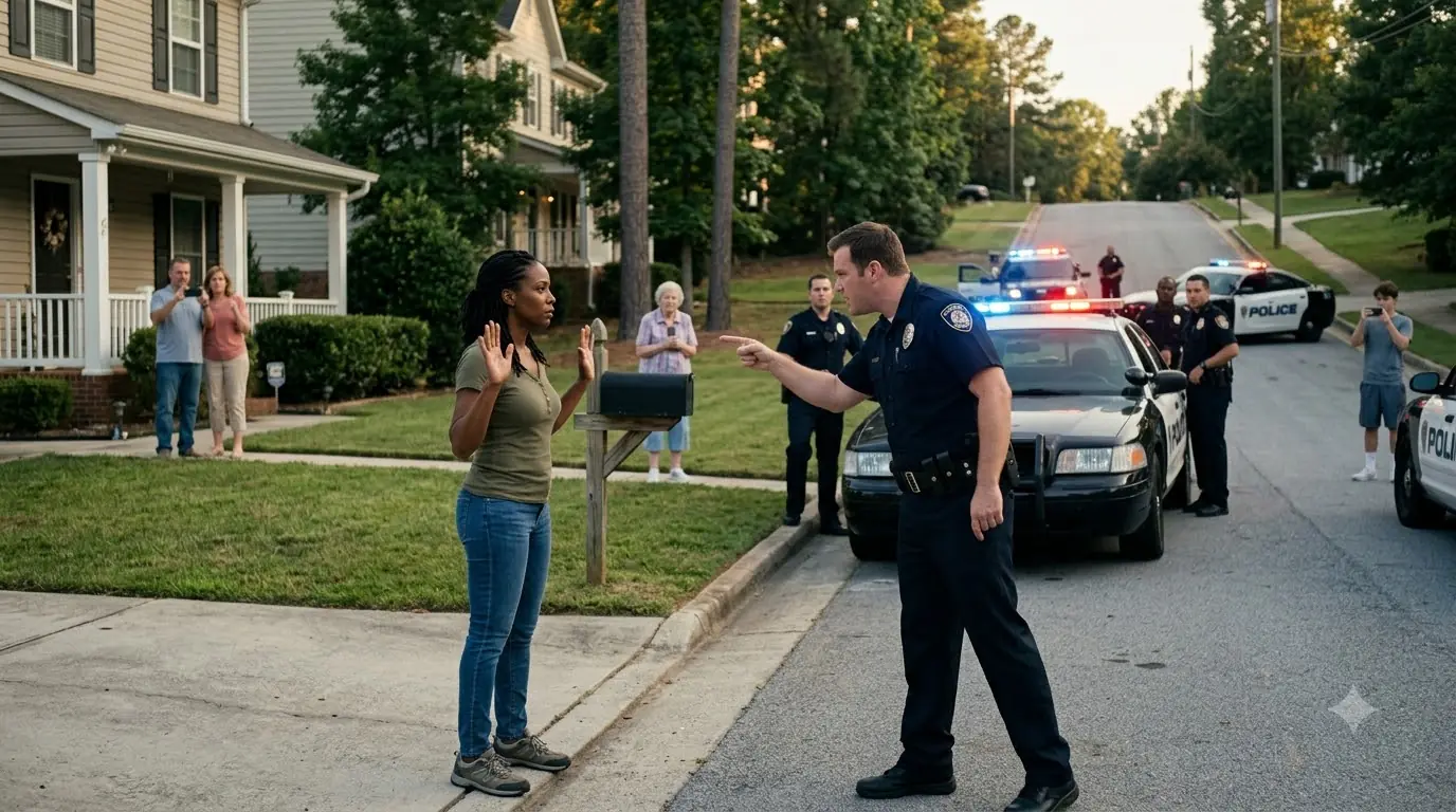 10 Cop Cars Surround A Woman Outside Her Home — Then Her Call Ruins Them All