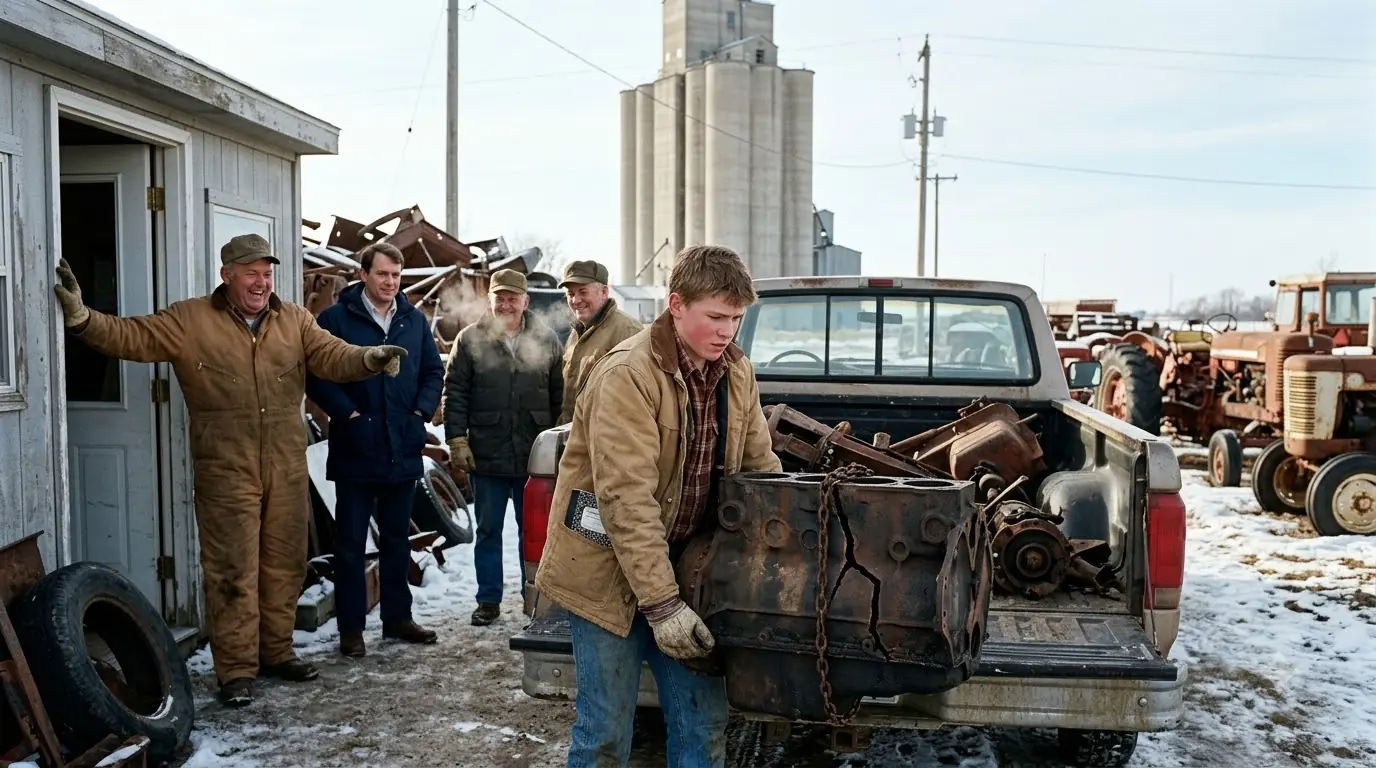 They Laughed When the Boy Asked For Their Cracked Engine Blocks — Nobody Knew What He Was Building