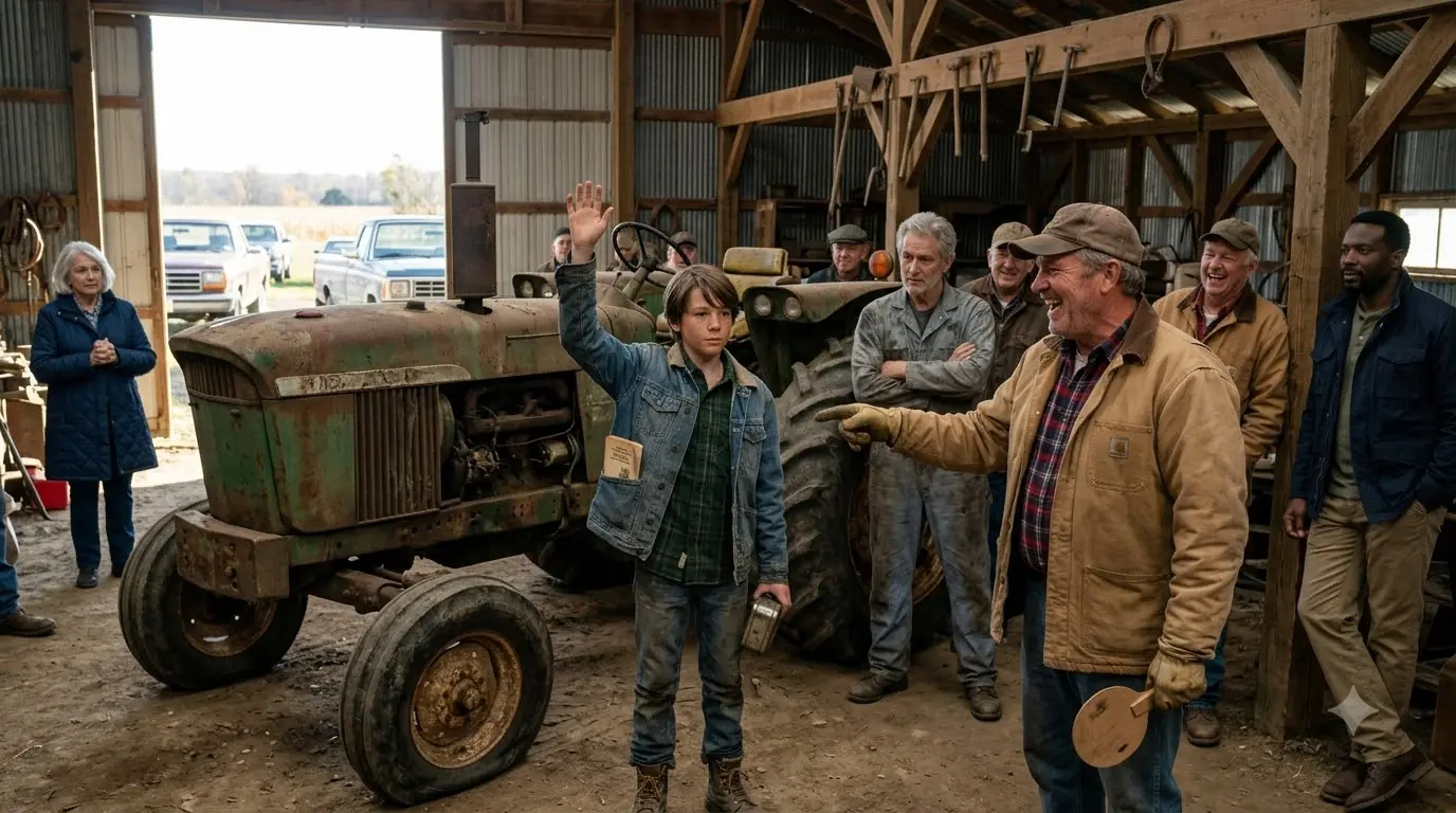 Nobody at That Equipment Auction Took the 12-Year-Old Seriously — He Knew Something They Didn't