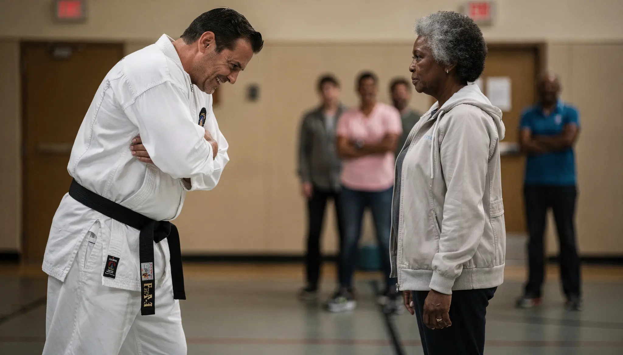 One Punch. Arrogant Black Belt Provoked a Retired Mom — Ending Stunned the Entire Gym