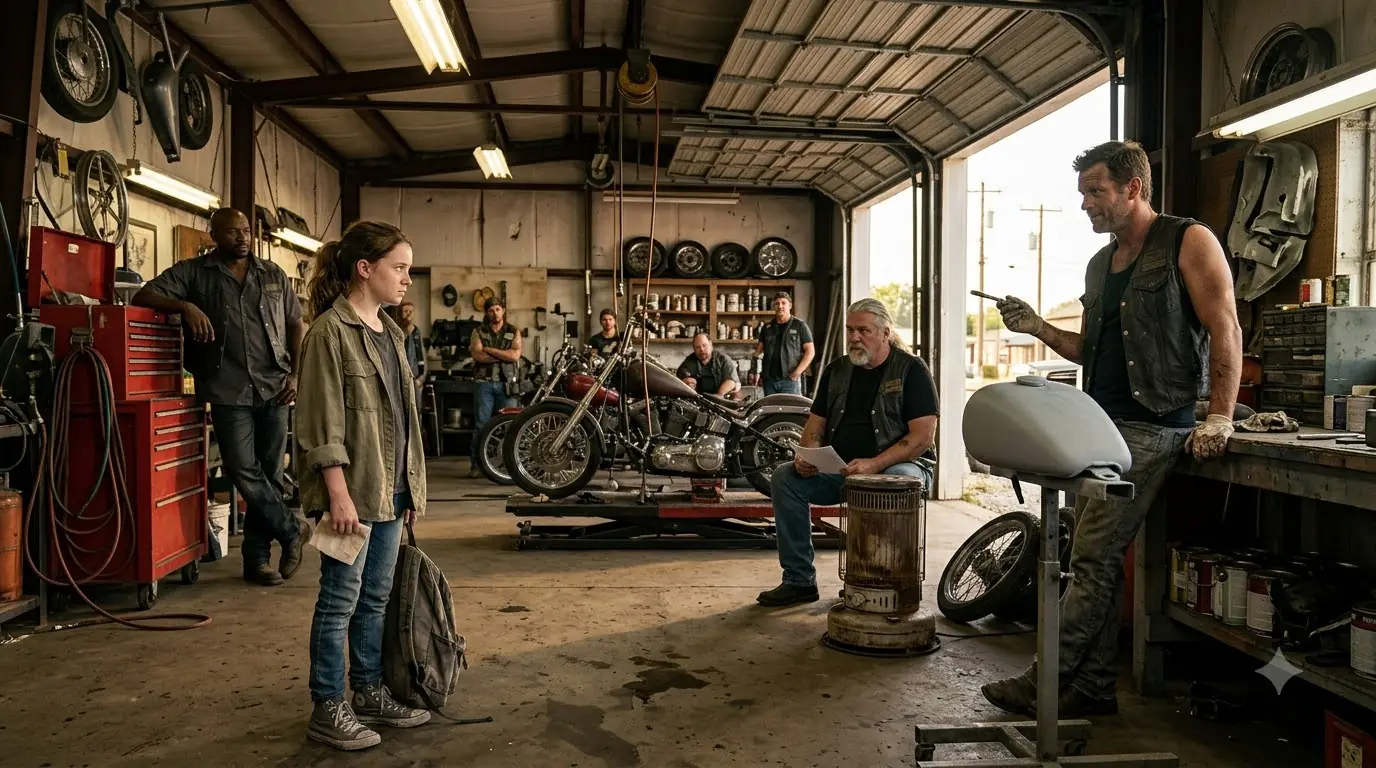 Can I Paint Your Bikes for Tips? — When Her Sketch UNFOLDED, Biker Club FROZE