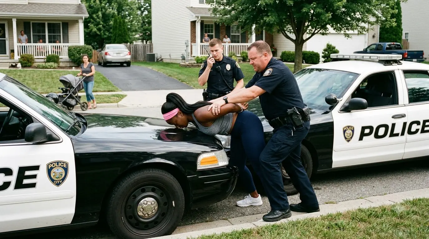 Two White Cops Slammed a Woman Against Their Cruiser — Then Her Calm Warning Exposed What Their Department Had Been Hiding