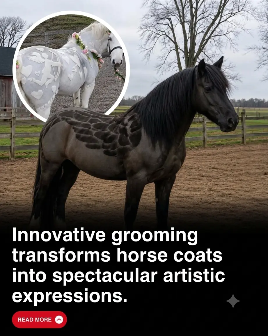 Talented Groomers Transform Ordinary Horses Into Breathtaking Works of Art Using Nothing but Electric Clippers!