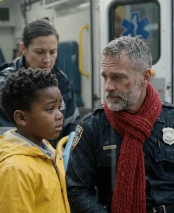 A Little Boy Gave His Red Scarf to an Injured Police Officer in the Rain — Then the Officer's Last Words Revealed a Secret About His Father