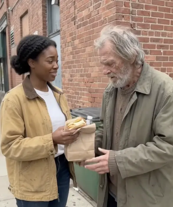 A Young Woman Gave Her Last Sandwich to a Homeless Man — Three Days Later, a Stranger Arrived With a Letter That Changed Her Life